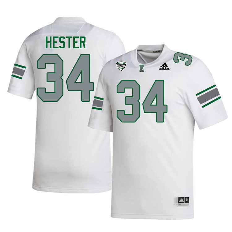 Eastern Michigan Eagles #34 Ray Hester College Football Jerseys Stitched-White